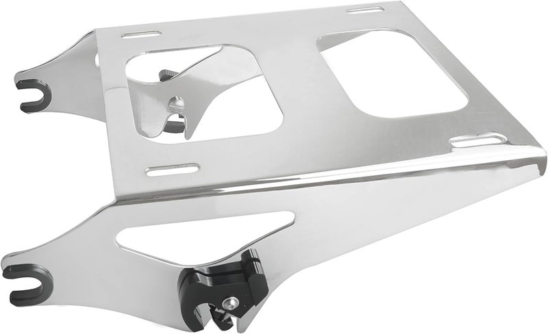 SWESGI SWESG Detachable Two-Up Tour Trunk Rack Mounting Luggage Rack Fit for Harley Davidson Touring, Tour Trunk Rack Compatible for Street Glide Road Glide Road King Electra Glide 2014-2023 (Chrome-2) - Image 4